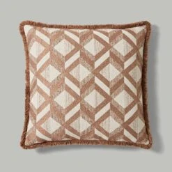 Luxury Jacquard Geometric Square Cushion -Home Decoration 30927634 alt02