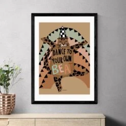 East End Prints Dancing Leopard By Wonder And Rah -Home Decoration 30929075