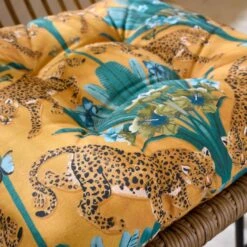 Tropical Leopard Square Seat Pad -Home Decoration 30931845 alt01
