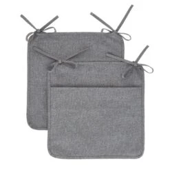 Set Of 2 Grey Water Resist Seat Covers -Home Decoration 30931860 alt05
