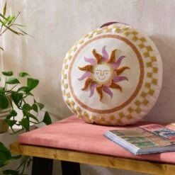 Sun Motif Tufted Seat Pad -Home Decoration 30931906 alt01