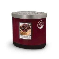 Heart And Home Ellipse Sweet Black Cherries Multi Wick Candle -Home Decoration 30933012 alt02