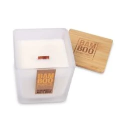 Heart And Home Bamboo Cedarwood & White Musk Jar Candle -Home Decoration 30933032 alt02