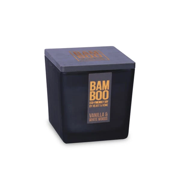 Heart And Home Bamboo Vanilla & White Woods Jar Candle 4 Heart And Home Bamboo Vanilla & White Woods Jar Candle - Image 2