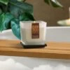 Heart And Home Bamboo White Blossom & Sandalwood Jar Candle -Home Decoration 30933038