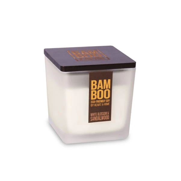 Heart And Home Bamboo White Blossom & Sandalwood Jar Candle 4 Heart And Home Bamboo White Blossom & Sandalwood Jar Candle - Image 2