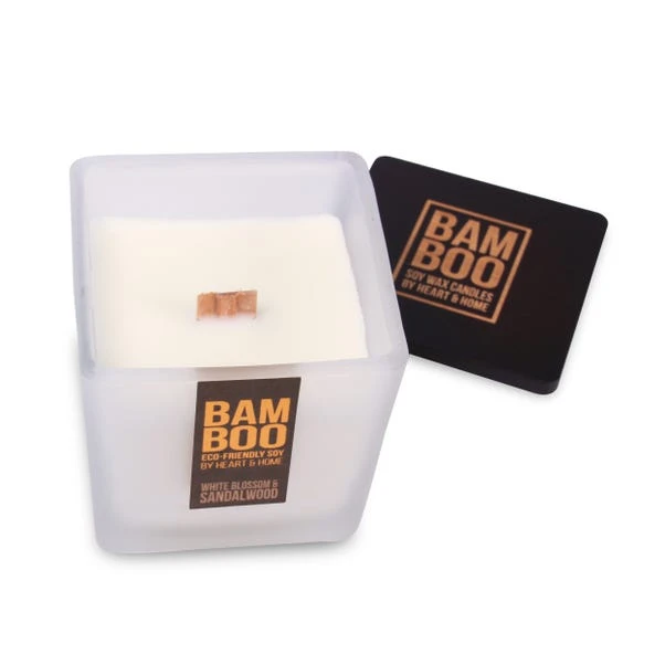 Heart And Home Bamboo White Blossom & Sandalwood Jar Candle 5 Heart And Home Bamboo White Blossom & Sandalwood Jar Candle - Image 3