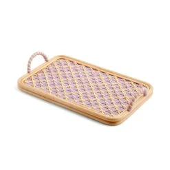 Sophie Robinson Pavilion Woven Lilac Tray -Home Decoration 30934459 alt03
