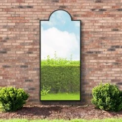 Zenestra Modern Crown Arched Indoor Outdoor Full Length Wall Mirror -Home Decoration 30934981 alt01