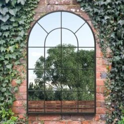 Arcus Arched Curved Window Indoor Outdoor Wall Mirror -Home Decoration 30935009 alt01
