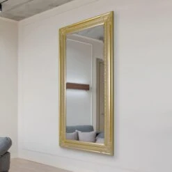 Caspian Vintage Elegant Rectangle Full Length Wall Mirror