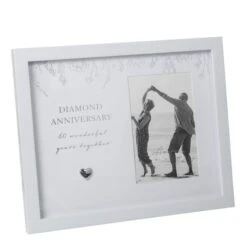 Amore Diamond Wedding Anniversary Photo Frame