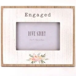 Love Story Engaged Photo Frame