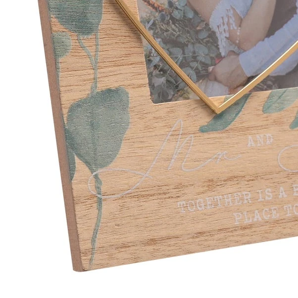 Love Story Mr & Mrs Wire Heart Photo Frame 6 Love Story Mr & Mrs Wire Heart Photo Frame - Image 4