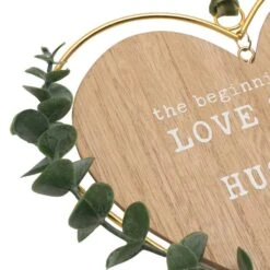 Love Story Husband & Wife Heart Hanging Ornament -Home Decoration 30937190 alt02