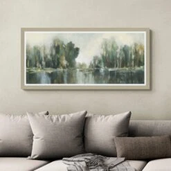 Verdant Treeline Framed Print