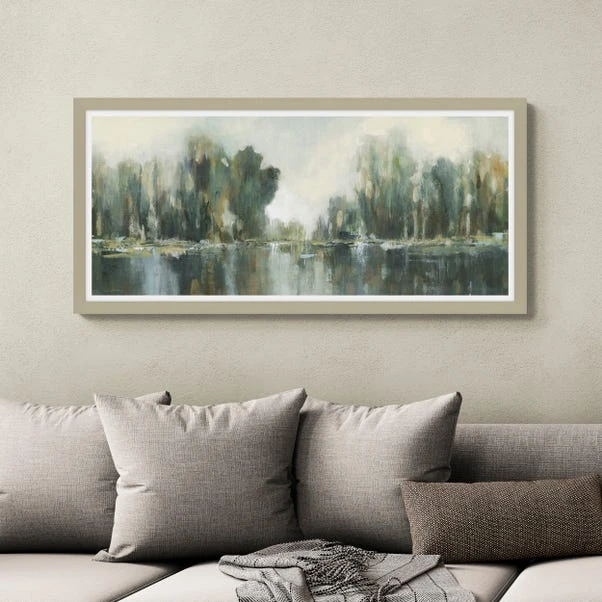 Verdant Treeline Framed Print 3 Verdant Treeline Framed Print