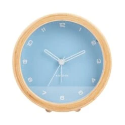 Karlsson Gentle Round Wooden Alarm Clock -Home Decoration 30960134 alt01