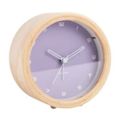 Karlsson Gentle Round Wooden Alarm Clock -Home Decoration 30960135 alt02