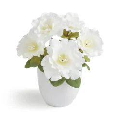 Artificial Blossom Floral In White Ceramic Plant Pot -Home Decoration 30960640 alt02