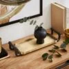 Industrial Brushed Gold Decorative Tray