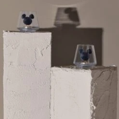 Set Of 2 Disney Mickey Mouse Glass Candle Holders