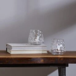 Set Of 2 Disney Bambi Glass Candle Holders