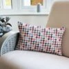 Daro Tapestry Pastel Houndstooth Rectangular Cushion -Home Decoration 30964345