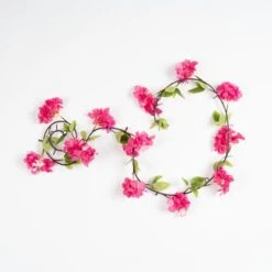 Set Of 2 Artificial Fuchsia Pink Blossom Garlands -Home Decoration 30975057 alt02