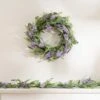 Artificial Purple Hyacinth Eucalyptus & Lavender Wreath -Home Decoration 30975077