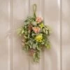 Artificial Pink & Green Hydrangea Teardrop Swag -Home Decoration 30975161
