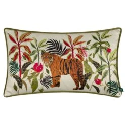 Wylder Kali Jungle Tiger Rectangle Cushion Cover -Home Decoration 30978754 alt01