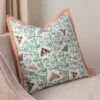 Wylder Silk Moth Cotton Square Cushion Cover