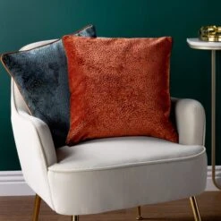 Paoletti Estelle Square Velvet Cushion Cover -Home Decoration 30978794