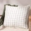 Yard Linen Grid Check Square Cushion Cover -Home Decoration 30979149