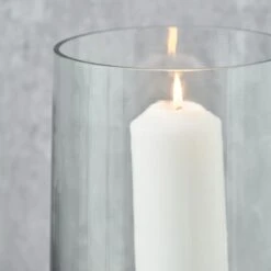 Metal & Glass Pedestal Hurricane Candle Holder -Home Decoration 30983144 alt02