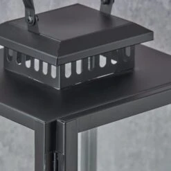 Metal & Glass Rectangular Lantern -Home Decoration 30983164 alt02