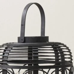 Bamboo And Glass Lantern -Home Decoration 30983175 alt02