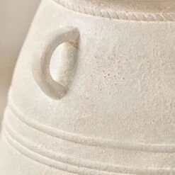 Grey Wash Fibrestone Decorative Vase With Handles -Home Decoration 30983191 alt02