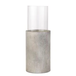 Metal & Glass Pedestal Hurricane Candle Holder -Home Decoration 30983201 alt03