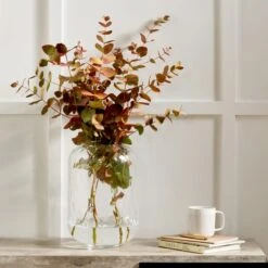 Clear Glass Diamond Optic Vase