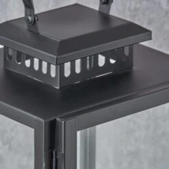 Metal & Glass Rectangular Lantern -Home Decoration 30983213 alt03