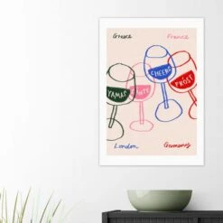 East End Prints Cheers Glasses Print -Home Decoration 30983654