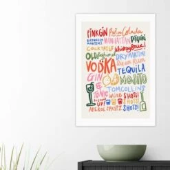 East End Prints Cocktails Print -Home Decoration 30983690