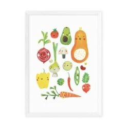 East End Prints Happy Veggies Print -Home Decoration 30983702 alt01