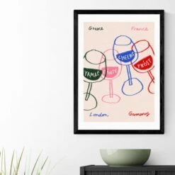 East End Prints Cheers Glasses Print -Home Decoration 30983780