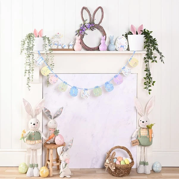 Eggs-traordinary Gift Co. Purple Bunny Ears Wreath 4 Eggs-traordinary Gift Co. Purple Bunny Ears Wreath - Image 2
