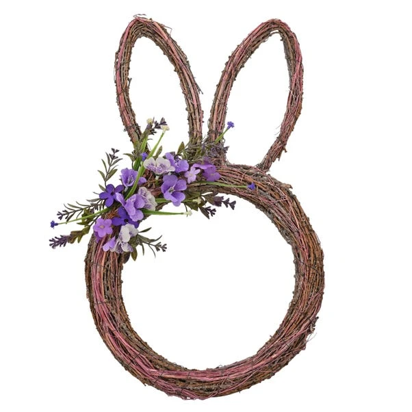 Eggs-traordinary Gift Co. Purple Bunny Ears Wreath 6 Eggs-traordinary Gift Co. Purple Bunny Ears Wreath - Image 4
