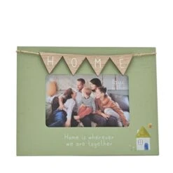 Home Green Bunting Photo Frame