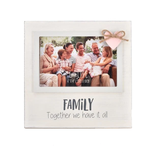 Family White Photo Frame 3 Family White Photo Frame